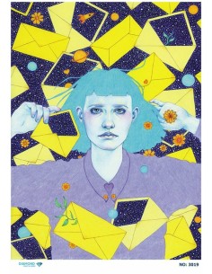 3019 Diamond Pirinç Dekopaj Kağıdı 30x42cm