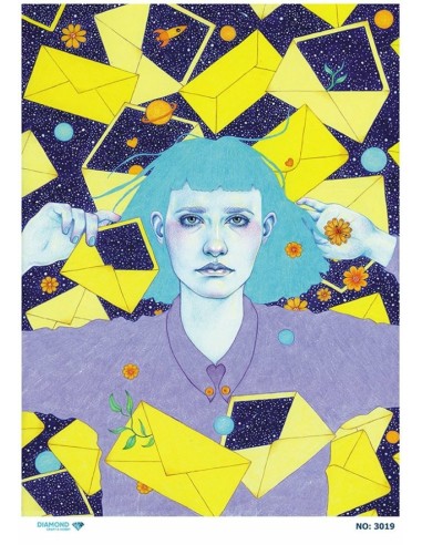 3019 Diamond Pirinç Dekopaj Kağıdı 30x42cm