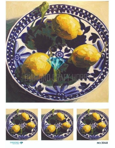 3048 Diamond Pirinç Dekopaj Kağıdı 30x42cm