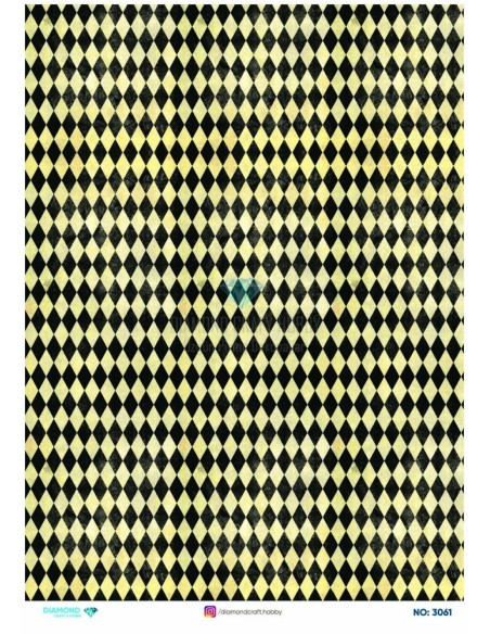 3061 Diamond Pirinç Dekopaj Kağıdı 30x42cm