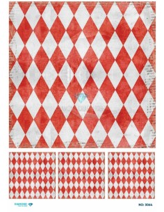 3064 Diamond Pirinç Dekopaj Kağıdı 30x42cm