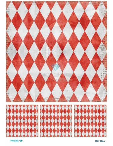 3064 Diamond Pirinç Dekopaj Kağıdı 30x42cm
