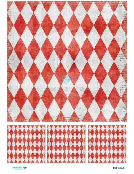 3064 Diamond Pirinç Dekopaj Kağıdı 30x42cm