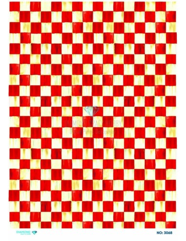 3068 Diamond Pirinç Dekopaj Kağıdı 30x42cm