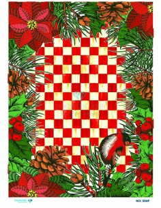3069 Diamond Pirinç Dekopaj Kağıdı 30x42cm