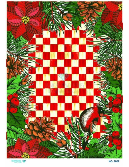 3069 Diamond Pirinç Dekopaj Kağıdı 30x42cm