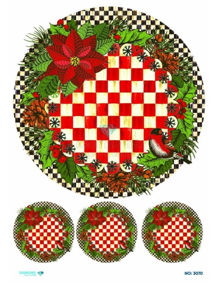 3070 Diamond Pirinç Dekopaj Kağıdı 30x42cm