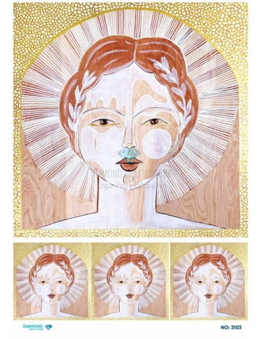 3103 Diamond Pirinç Dekopaj Kağıdı 30x42cm
