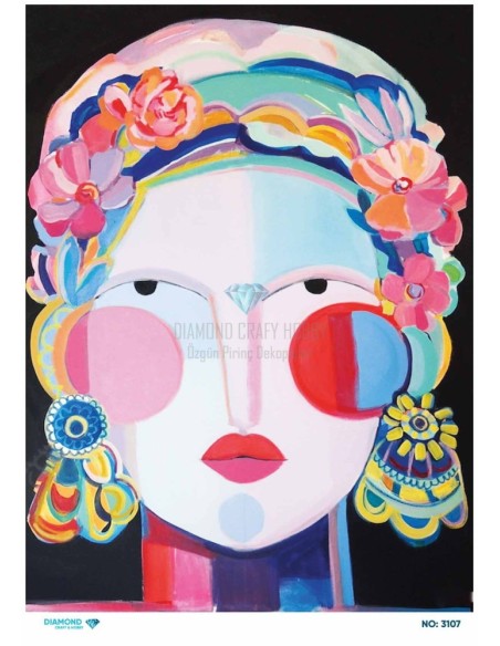 3107 Diamond Pirinç Dekopaj Kağıdı 30x42cm