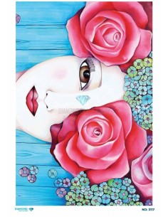 3117 Diamond Pirinç Dekopaj Kağıdı 30x42cm
