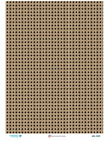 3137 Diamond Pirinç Dekopaj Kağıdı 30x42cm