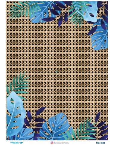 3138 Diamond Pirinç Dekopaj Kağıdı 30x42cm