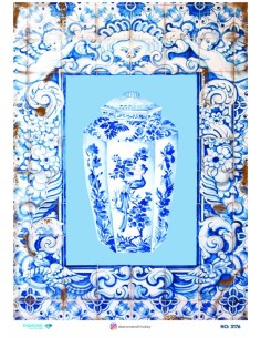 3176 Diamond Pirinç Dekopaj Kağıdı 30x42cm