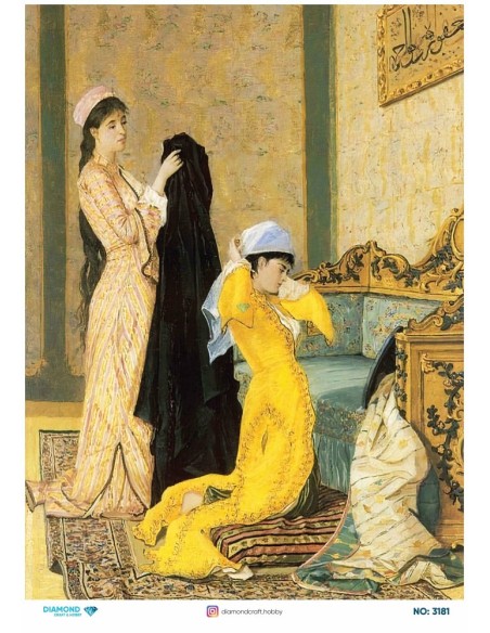 3181 Diamond Pirinç Dekopaj Kağıdı 30x42cm