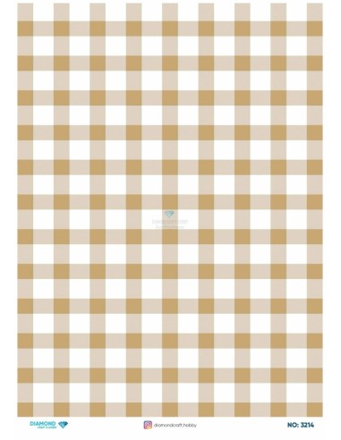 3214 Diamond Pirinç Dekopaj Kağıdı 30x42cm