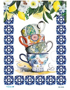5058 Diamond Pirinç Dekopaj Kağıdı 30x42cm