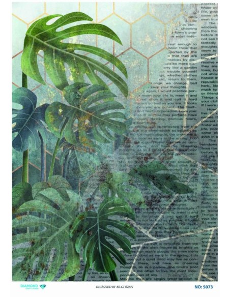 5073 Diamond Pirinç Dekopaj Kağıdı 30x42cm