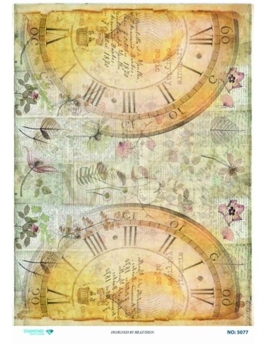 5077 Diamond Pirinç Dekopaj Kağıdı 30x42cm