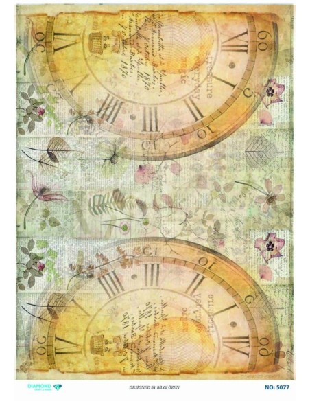 5077 Diamond Pirinç Dekopaj Kağıdı 30x42cm