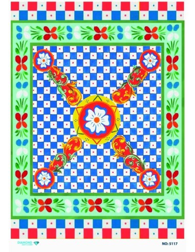 5117 Diamond Pirinç Dekopaj Kağıdı 30x42cm