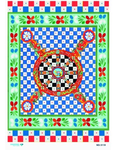 5119 Diamond Pirinç Dekopaj Kağıdı 30x42cm