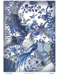 5142 Diamond Pirinç Dekopaj Kağıdı 30x42cm
