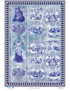 5151 Diamond Pirinç Dekopaj Kağıdı 30x42cm