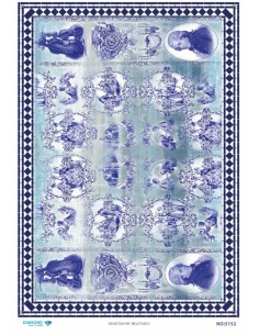 5152 Diamond Pirinç Dekopaj Kağıdı 30x42cm