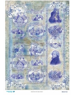 5153 Diamond Pirinç Dekopaj Kağıdı 30x42cm