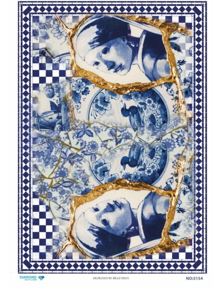 5154 Diamond Pirinç Dekopaj Kağıdı 30x42cm