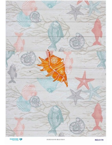 5179 Diamond Pirinç Dekopaj Kağıdı 30x42cm