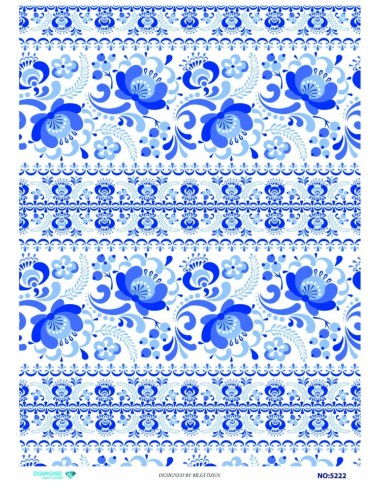 5222 Diamond Pirinç Dekopaj Kağıdı 30x42cm