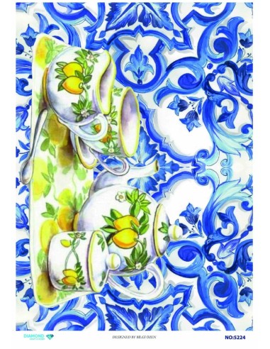 5224 Diamond Pirinç Dekopaj Kağıdı 30x42cm
