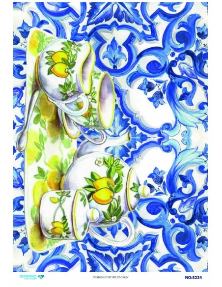 5224 Diamond Pirinç Dekopaj Kağıdı 30x42cm