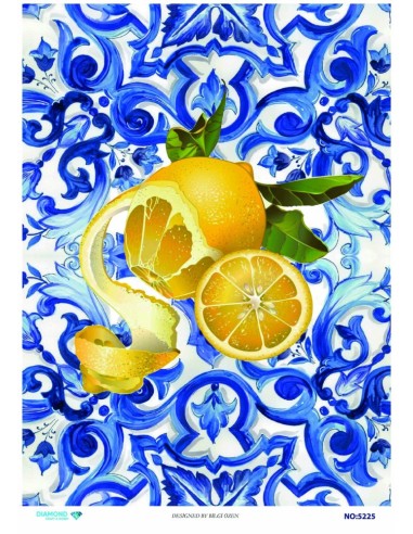 5225 Diamond Pirinç Dekopaj Kağıdı 30x42cm