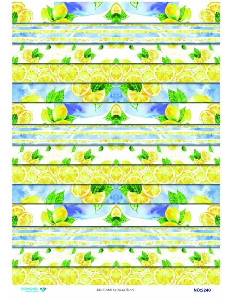 5240 Diamond Pirinç Dekopaj Kağıdı 30x42cm