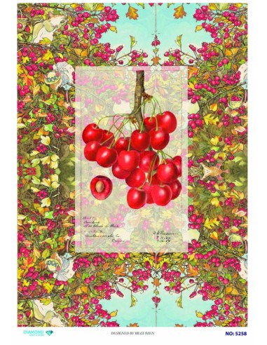 5258 Diamond Pirinç Dekopaj Kağıdı 30x42cm