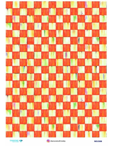 5308 Diamond Pirinç Dekopaj Kağıdı 30x42cm