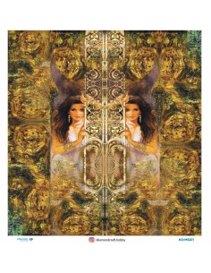 M5201 Diamond Metrelik Büyük Boy Pirinç Dekopaj Kağıdı 90x90cm