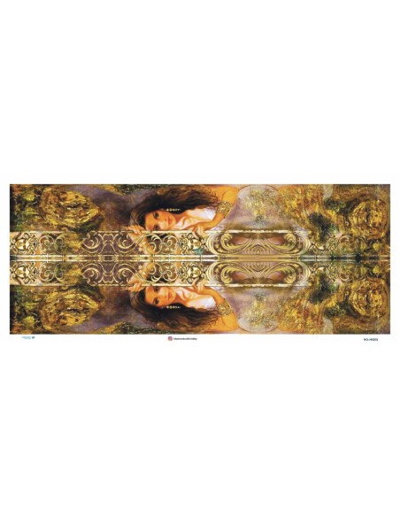 M5202 Diamond Metrelik Büyük Boy Pirinç Dekopaj Kağıdı 90x210cm