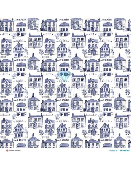 M5265 Diamond Metrelik Büyük Boy Pirinç Dekopaj Kağıdı 90x90cm
