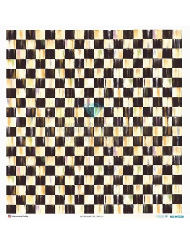M5328 Diamond Metrelik Büyük Boy Pirinç Dekopaj Kağıdı 90x90cm
