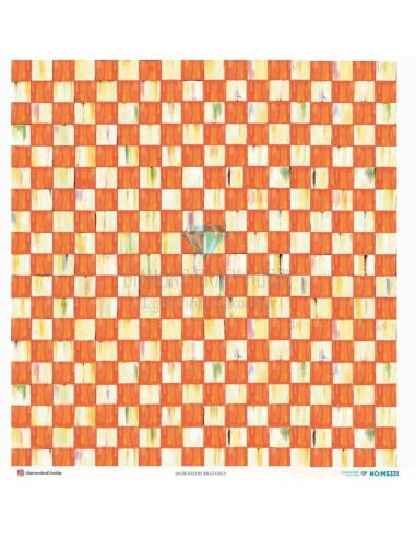 M5331 Diamond Metrelik Büyük Boy Pirinç Dekopaj Kağıdı 90x90cm