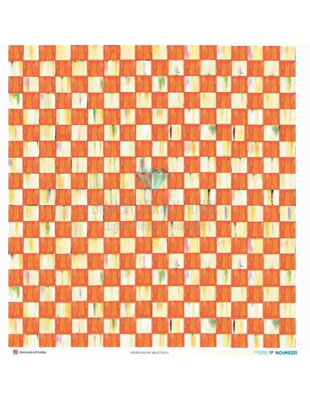 M5331 Diamond Metrelik Büyük Boy Pirinç Dekopaj Kağıdı 90x90cm