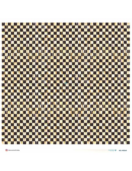 M5349 Diamond Metrelik Büyük Boy Pirinç Dekopaj Kağıdı 90x90cm