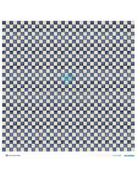 M5350 Diamond Metrelik Büyük Boy Pirinç Dekopaj Kağıdı 90x90cm