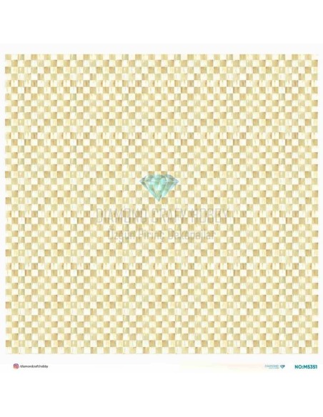 M5351 Diamond Metrelik Büyük Boy Pirinç Dekopaj Kağıdı 90x90cm
