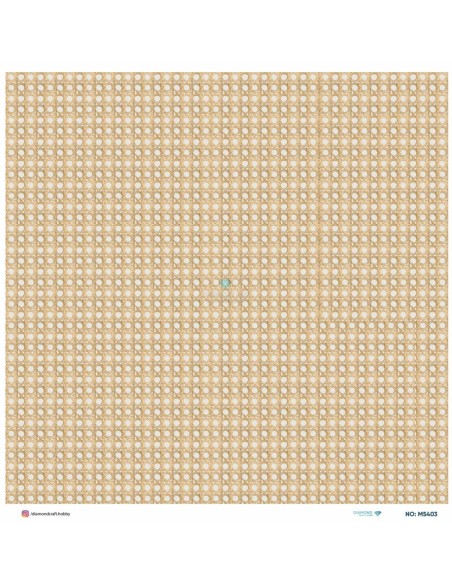 M5403 Diamond Metrelik Büyük Boy Pirinç Dekopaj Kağıdı 90x90cm