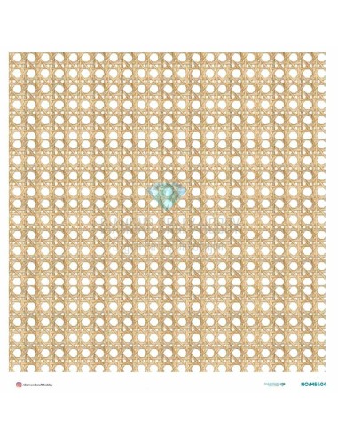 M5404 Diamond Metrelik Büyük Boy Pirinç Dekopaj Kağıdı 90x90cm