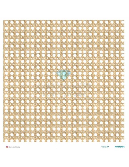 M5404 Diamond Metrelik Büyük Boy Pirinç Dekopaj Kağıdı 90x90cm